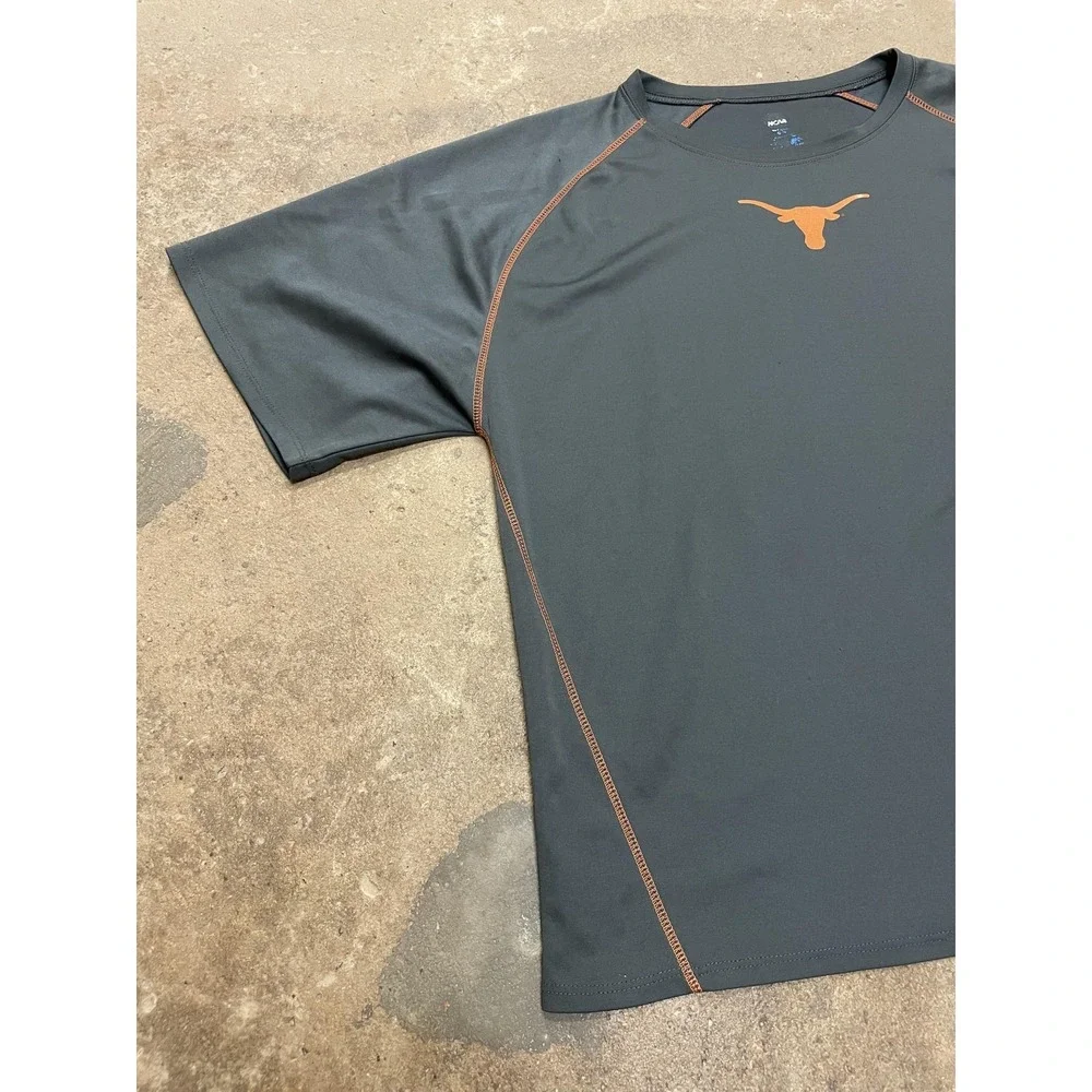 Texas Longhorns Shirt Mens XL Gray NCAA Football Performance Training Tee NCAA - Picture 2 of 16